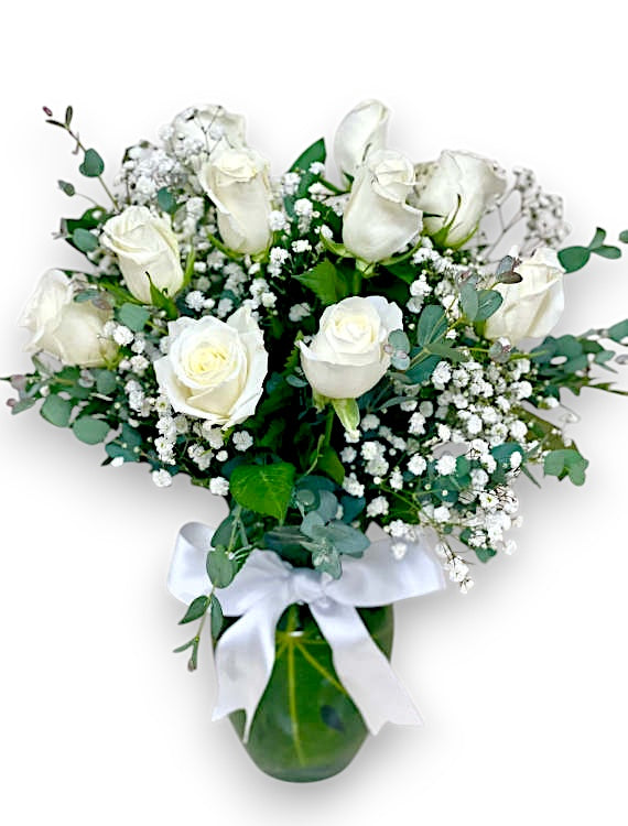Long Stem Roses 1 Dozen | Red / Pink / White