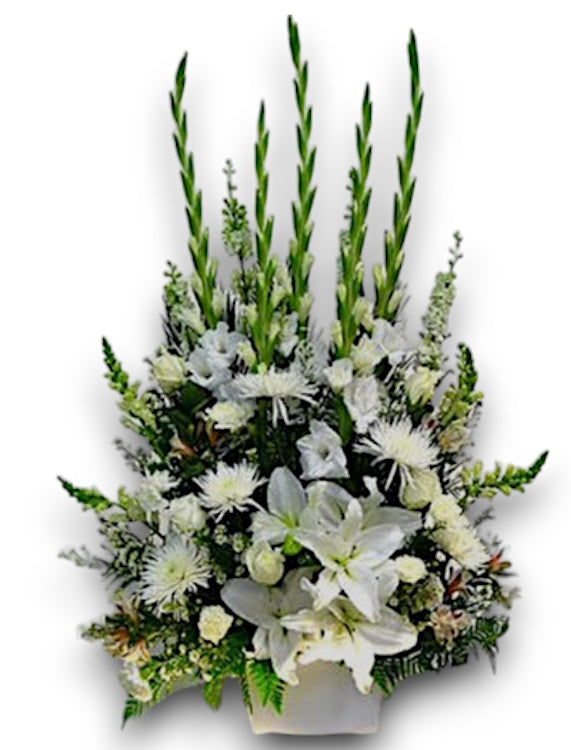 All White Tribute Urn