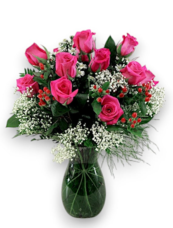 Long Stem Roses 1 Dozen | Red / Pink / White