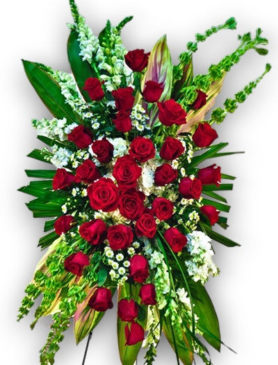 Red Rose Standing Spray