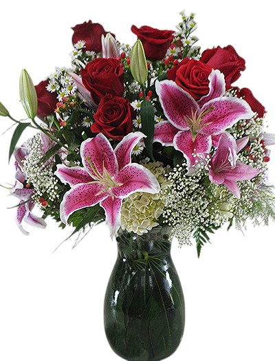 Perfect Gift Bouquet       Available in Red or Pink